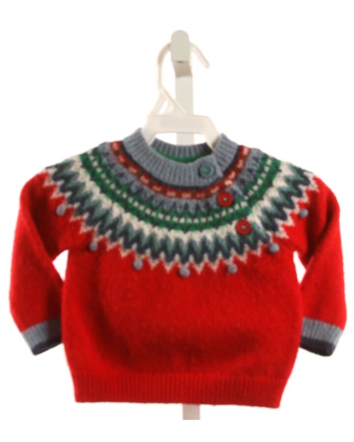 BABY BODEN  RED    SWEATER