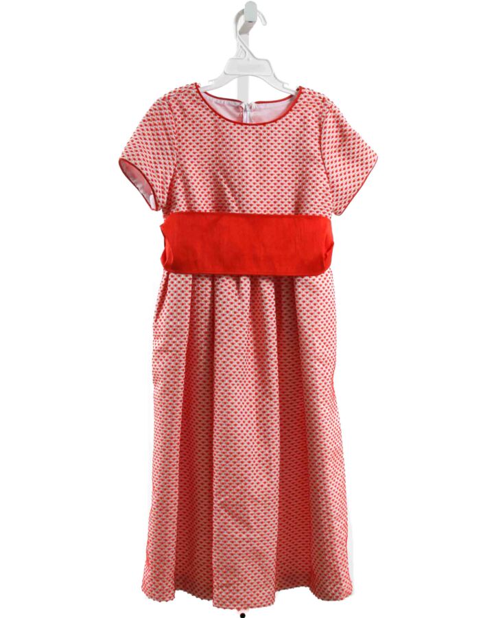 MAGGIE BREEN  RED SWISS DOT   PARTY DRESS