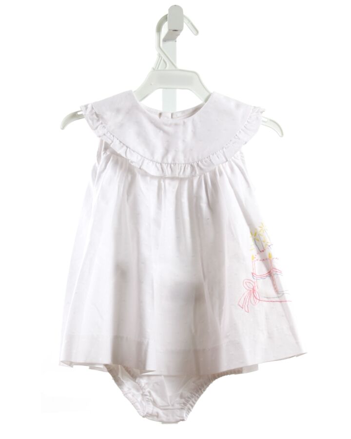 SOPHIE & LUCAS  WHITE   EMBROIDERED DRESS