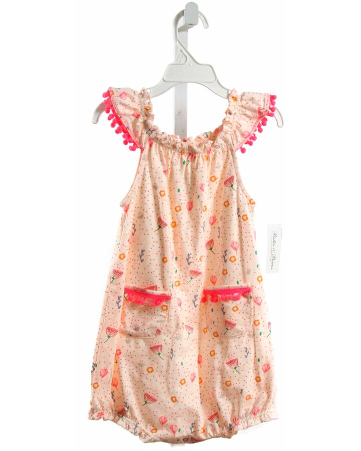 EGG  PINK KNIT  PRINTED DESIGN ROMPER