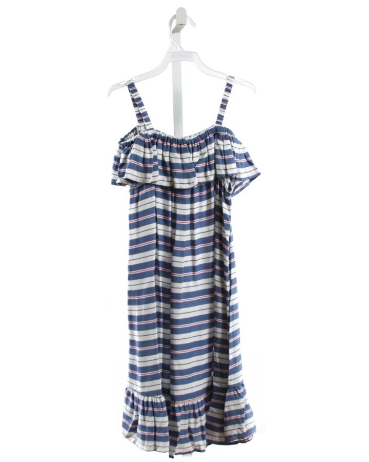 MAGGIE BREEN  BLUE  STRIPED  KNIT DRESS