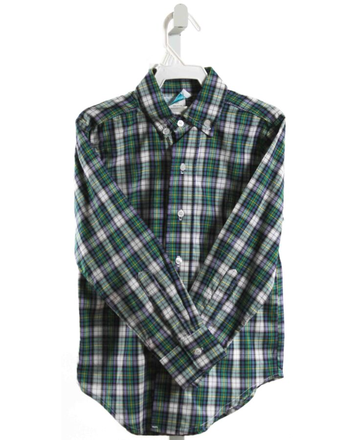 FUNTASIA TOO  GREEN  PLAID  DRESS SHIRT