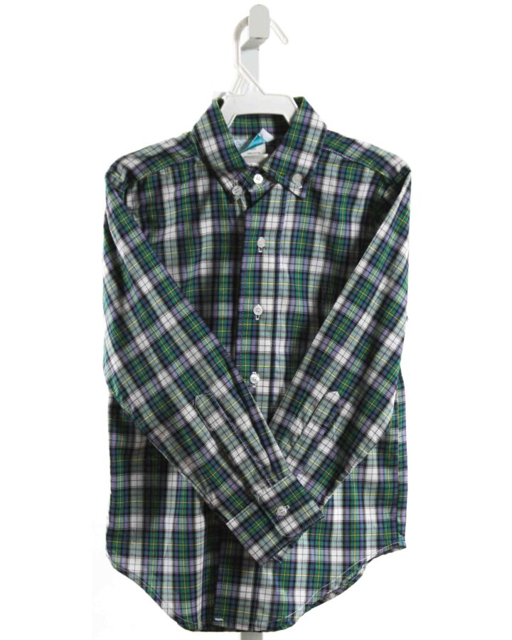 FUNTASIA TOO  GREEN  PLAID  DRESS SHIRT