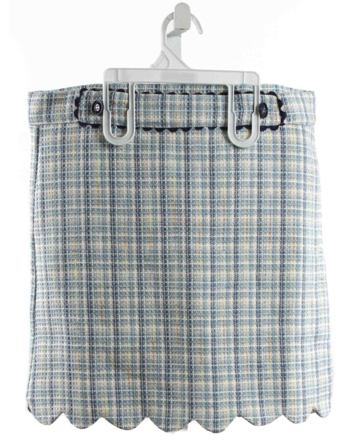 THE YELLOW LAMB  BLUE  PLAID  SKIRT