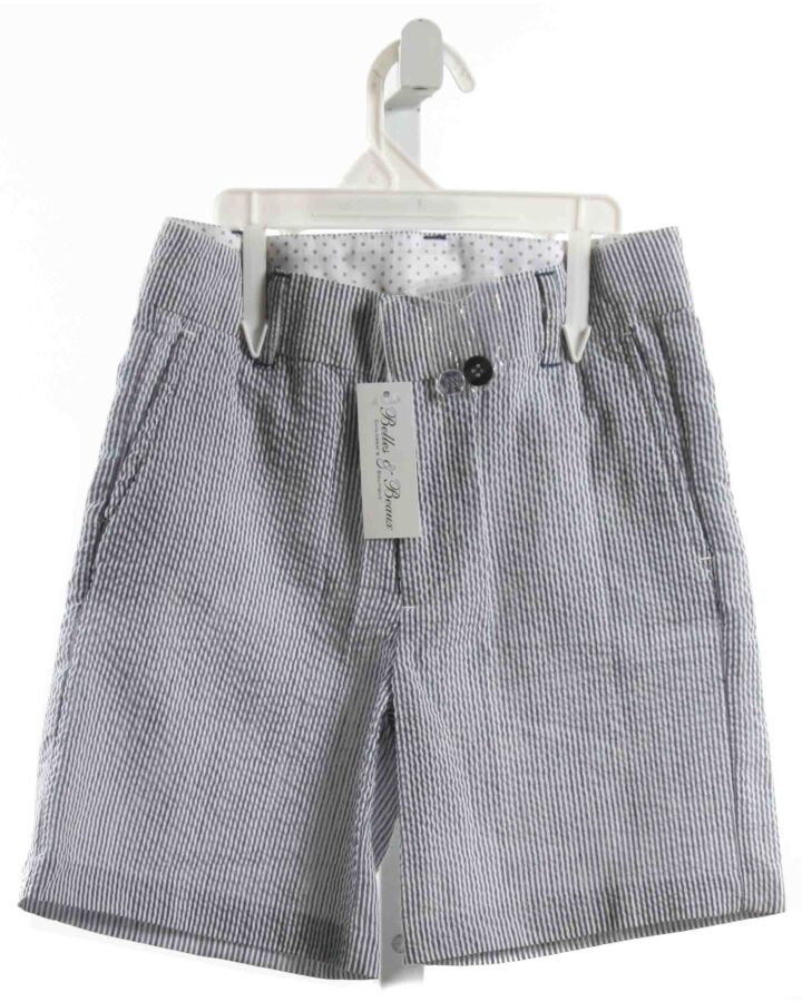 EGG  NAVY SEERSUCKER STRIPED  SHORTS