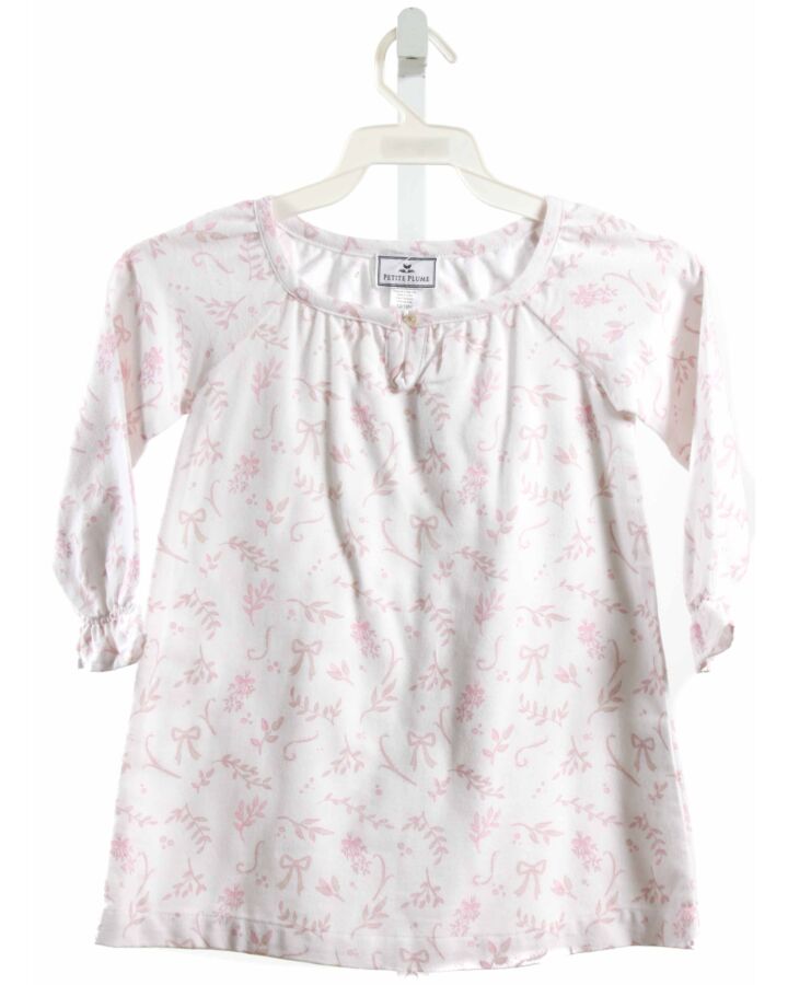 PETITE PLUME  WHITE  FLORAL  LOUNGEWEAR