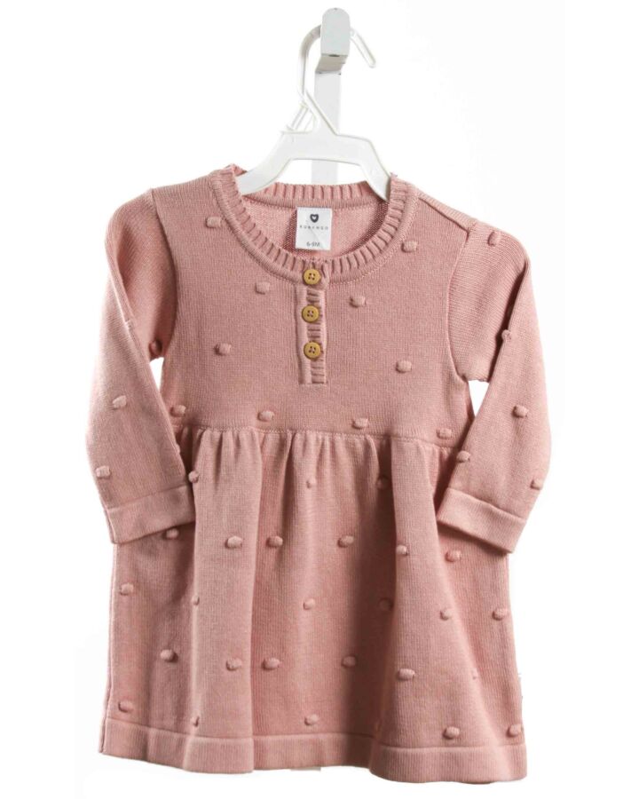 KORANGO  PINK  SWISS DOT  KNIT DRESS