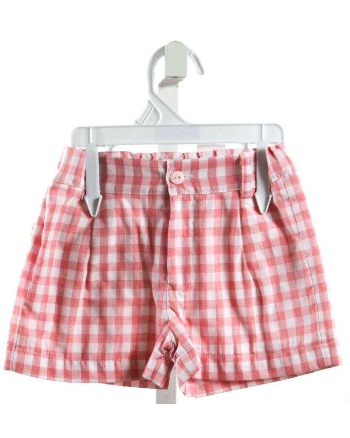 SAL & PIMENTA  PINK  GINGHAM  SHORTS