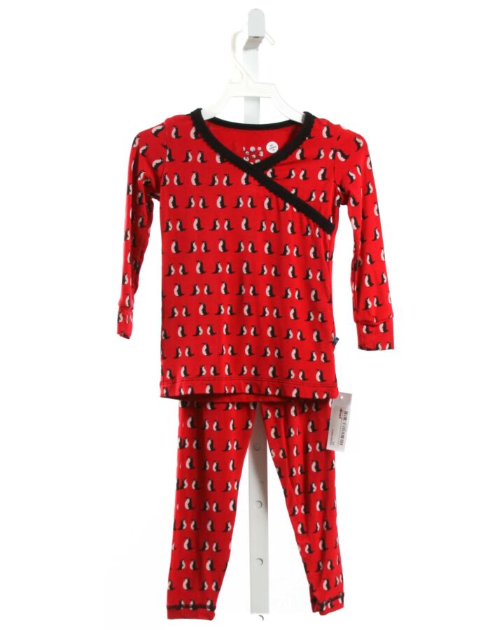 KICKEE PANTS  RED KNIT   LOUNGEWEAR