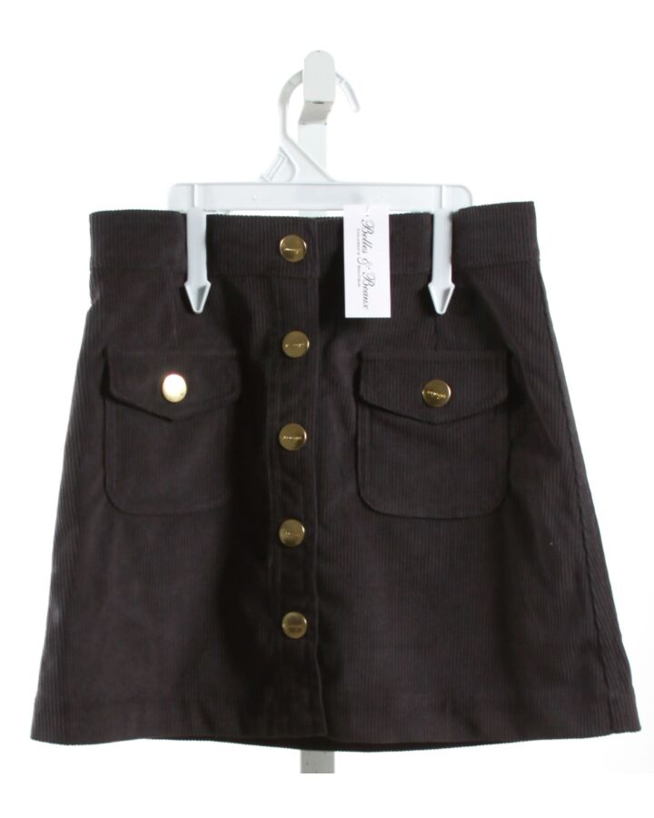 IMOGA  BLACK CORDUROY   SKIRT