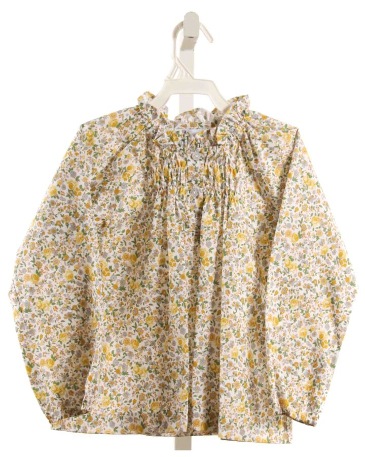 LITTLE ENGLISH  YELLOW  FLORAL  DRESS SHIRT