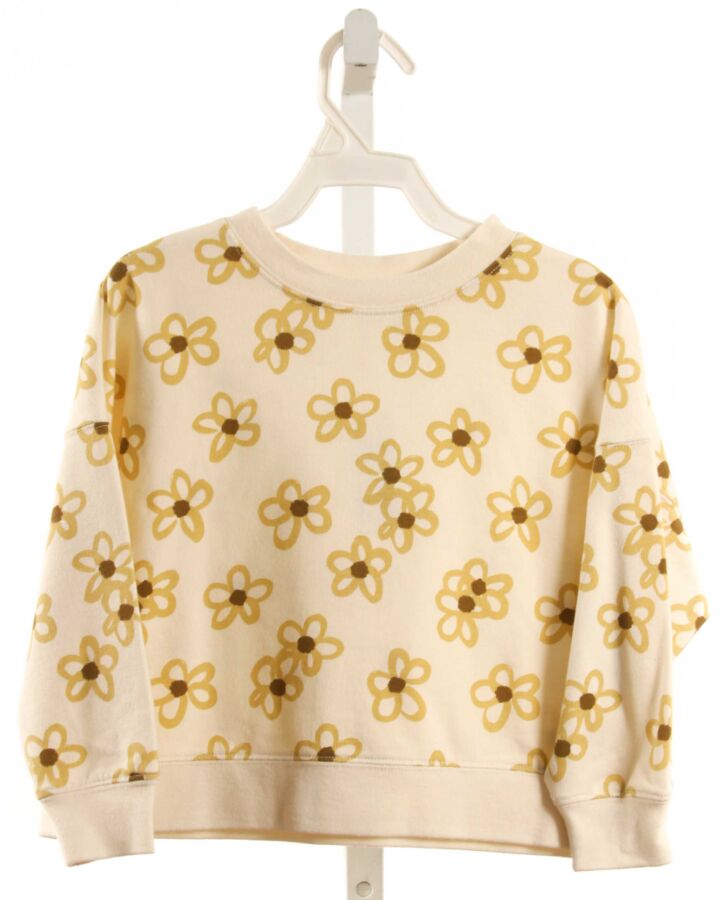 RYLEE & CRU  PALE YELLOW  FLORAL  PULLOVER