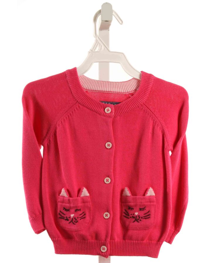 JOULES  HOT PINK   EMBROIDERED CARDIGAN