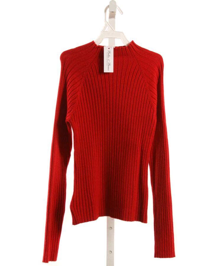 MAYORAL  RED    KNIT LS SHIRT