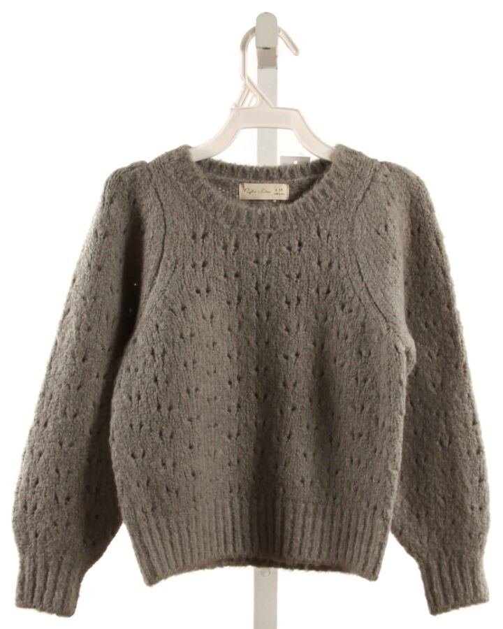 RYLEE & CRU  GRAY    SWEATER