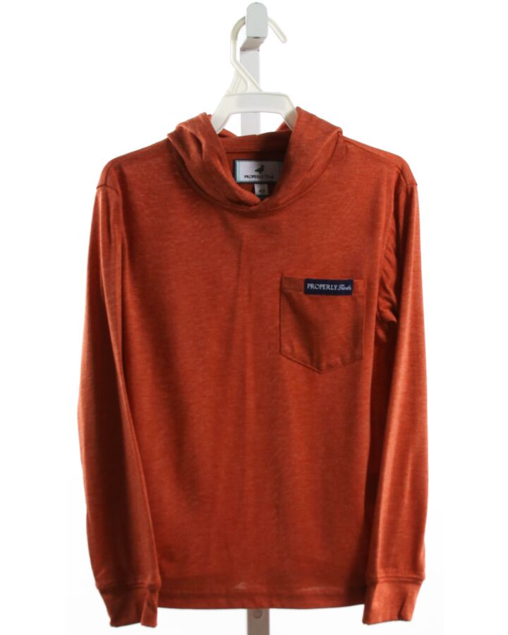 PROPERLY TIED  ORANGE    PULLOVER