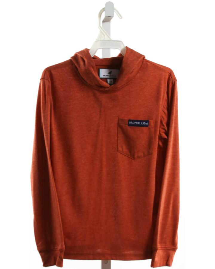 PROPERLY TIED  ORANGE    PULLOVER