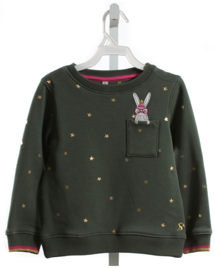 JOULES  FOREST GREEN   APPLIQUED SWEATER