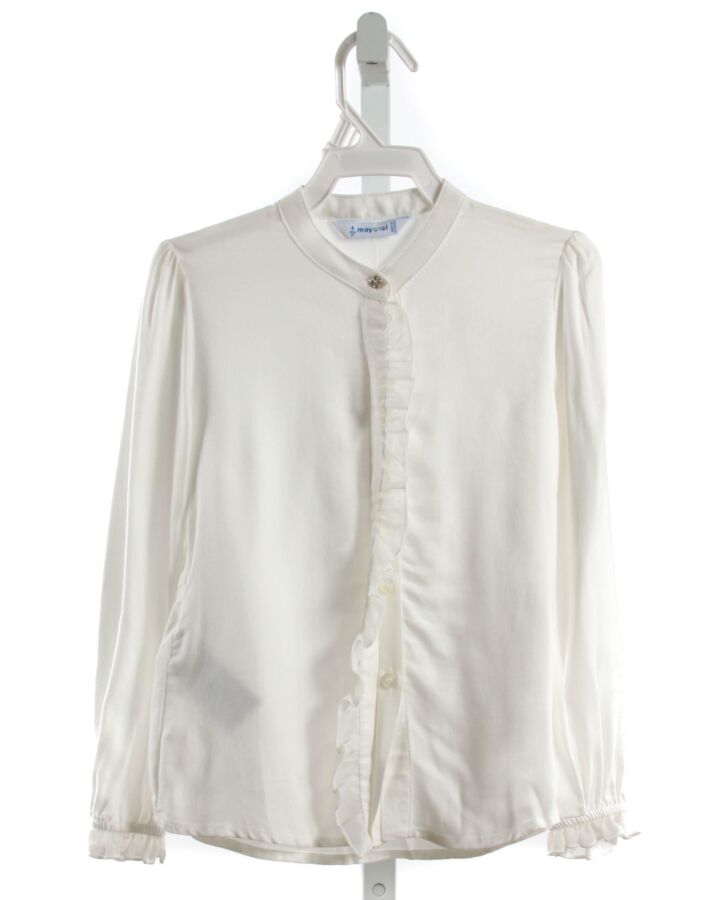 MAYORAL  WHITE    DRESS SHIRT WITH RUFFLE