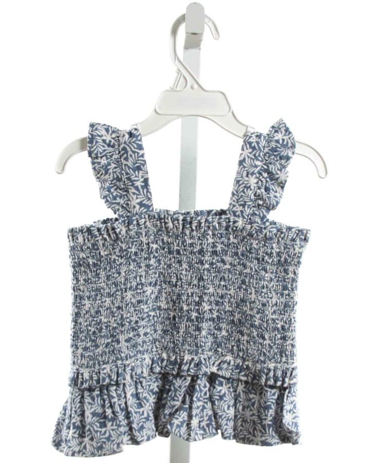 MAYORAL  BLUE   SMOCKED SLEEVELESS SHIRT