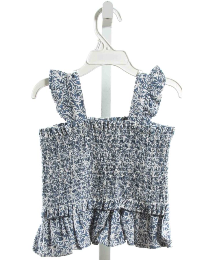 MAYORAL  BLUE   SMOCKED SLEEVELESS SHIRT