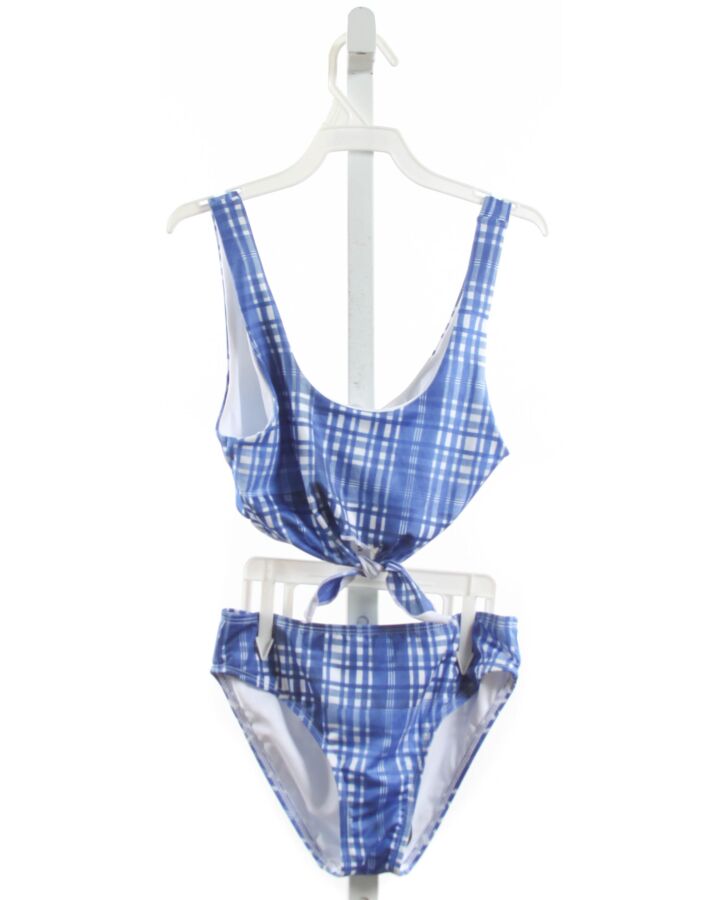 STELLA COVE  BLUE  PLAID  2-PIECE SWIMSUIT