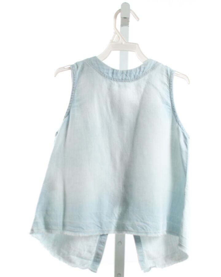 BELLA DAHL  CHAMBRAY    SLEEVELESS SHIRT