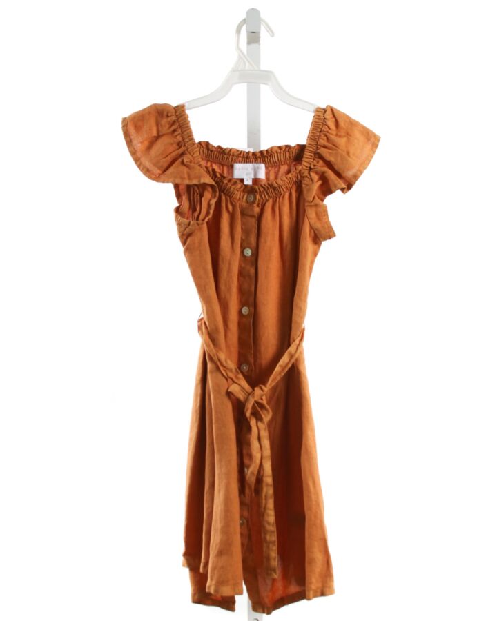 BELLA DAHL  BROWN LINEN   DRESS