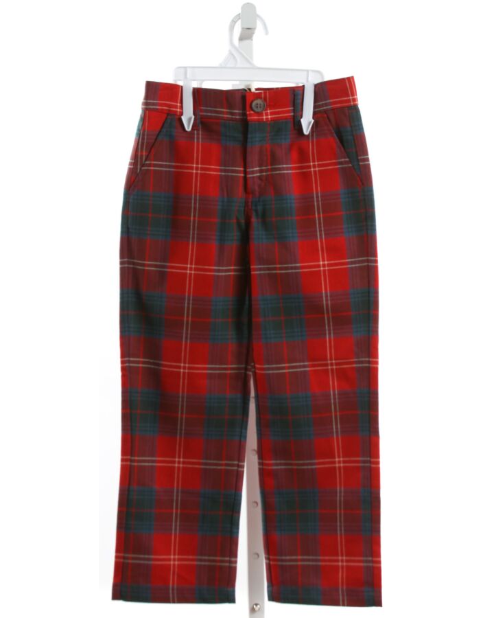 THE BEAUFORT BONNET COMPANY  RED  PLAID  PANTS