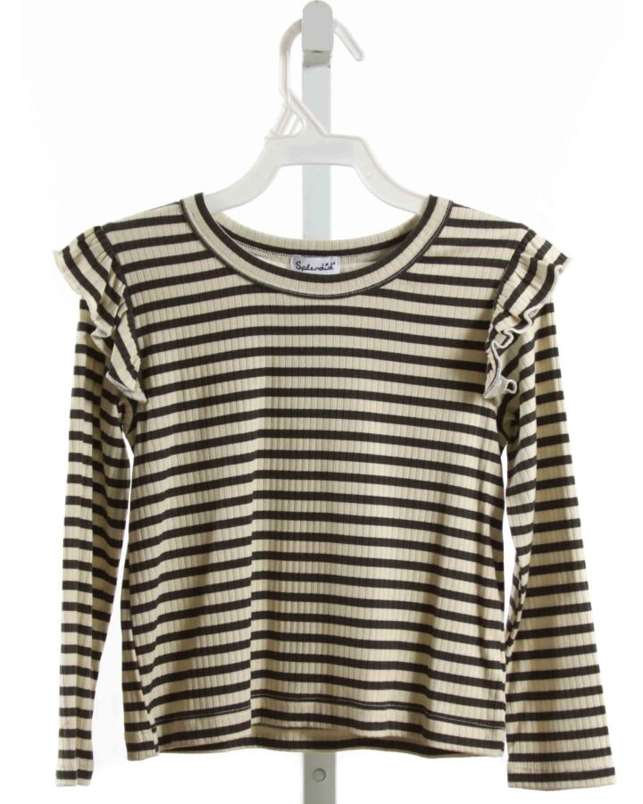 SPLENDID  BLACK  STRIPED  KNIT LS SHIRT