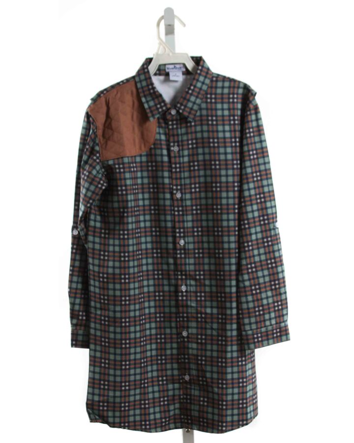 BLUE QUAIL  GREEN  PLAID  DRESS