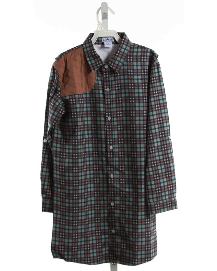 BLUE QUAIL  GREEN  PLAID  DRESS