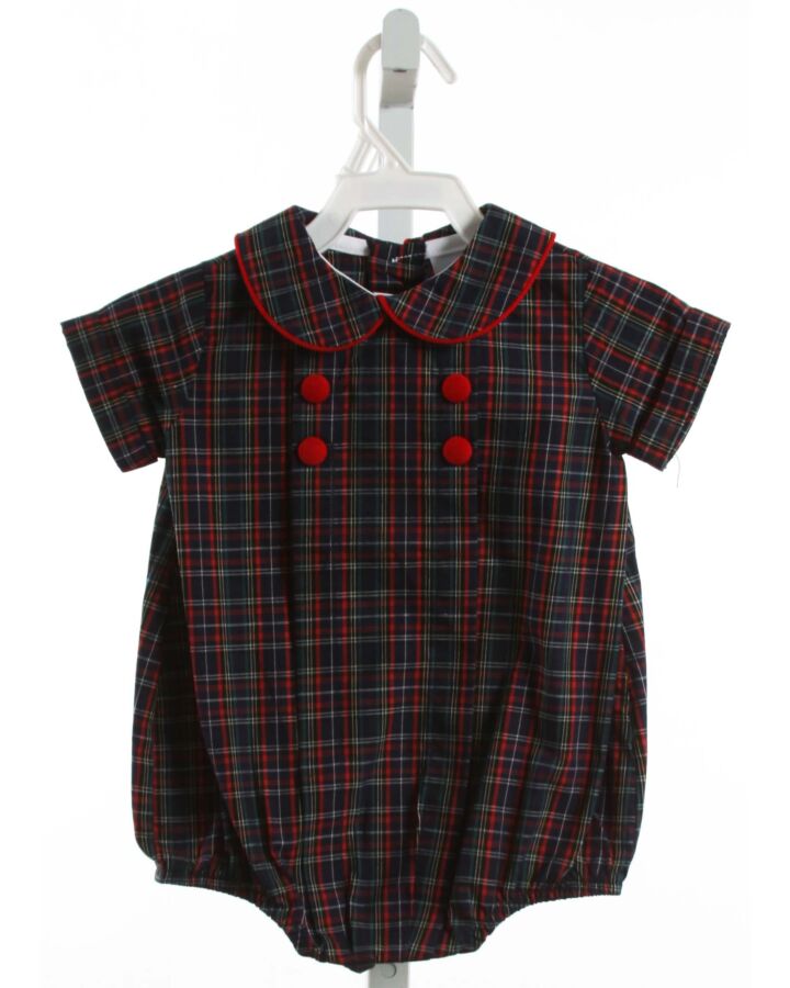 BAILEY BOYS  NAVY  PLAID  BUBBLE