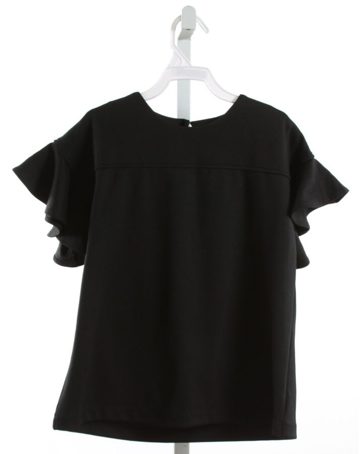 GABBY  BLACK    KNIT SS SHIRT