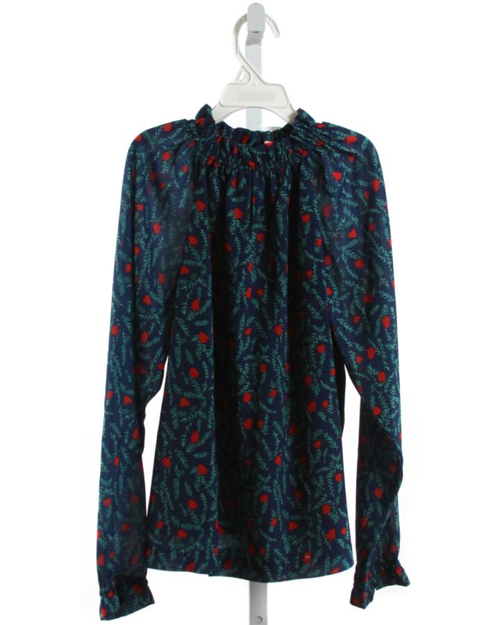 BISBY BY LITTLE ENGLISH  NAVY  FLORAL  SHIRT-LS