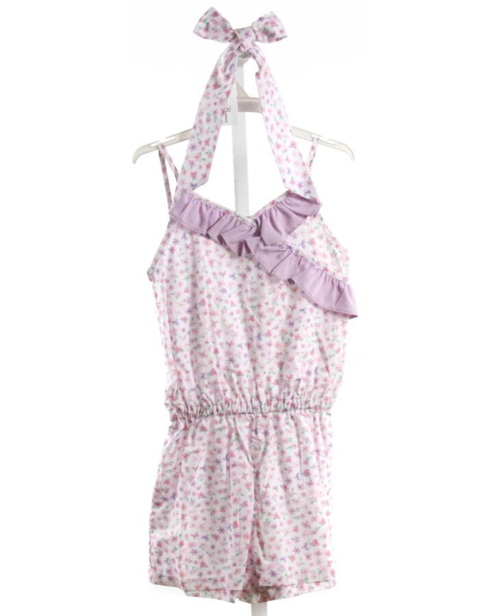 JAMES & LOTTIE  LAVENDER  FLORAL  ROMPER WITH RUFFLE