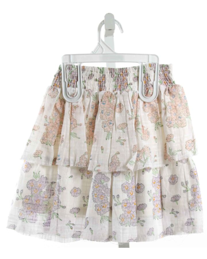 LITTLE PAISLEY PEOPLE  WHITE  FLORAL  SKIRT