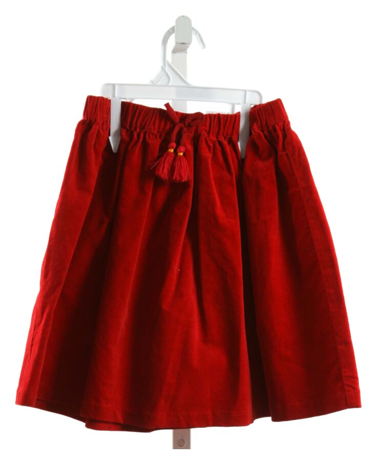 BISBY BY LITTLE ENGLISH  RED VELVET   SHORTS