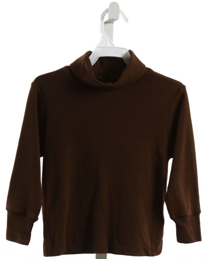 KELLY'S KIDS  BROWN    KNIT LS SHIRT