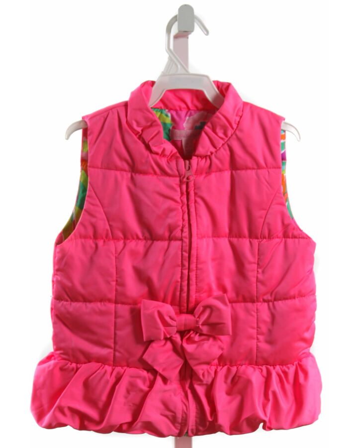 LILLY PULITZER  HOT PINK    VEST WITH BOW