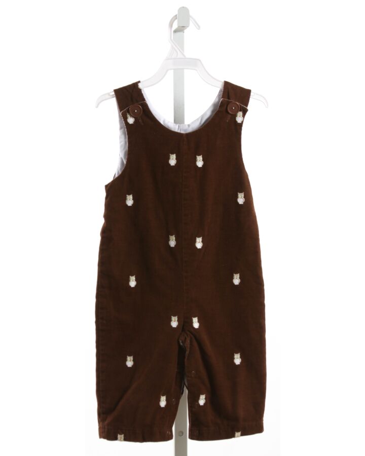 KELLY'S KIDS  BROWN CORDUROY  EMBROIDERED LONGALL