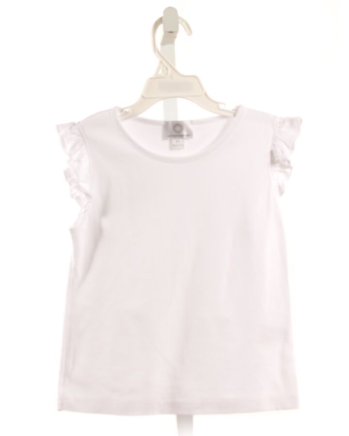 THE PROPER PEONY  WHITE KNIT   SLEEVELESS SHIRT