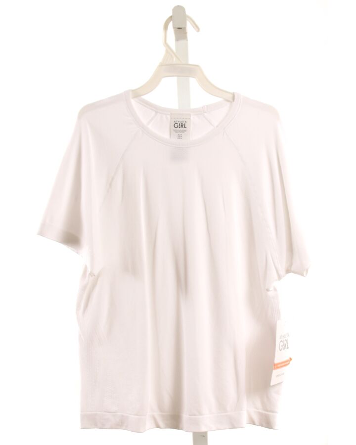 ATHLETA GIRL  WHITE    KNIT SS SHIRT