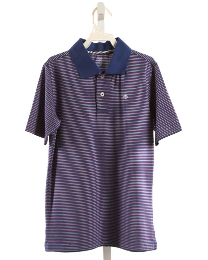 SOUTHERN TIDE  BLUE  STRIPED  KNIT SS SHIRT