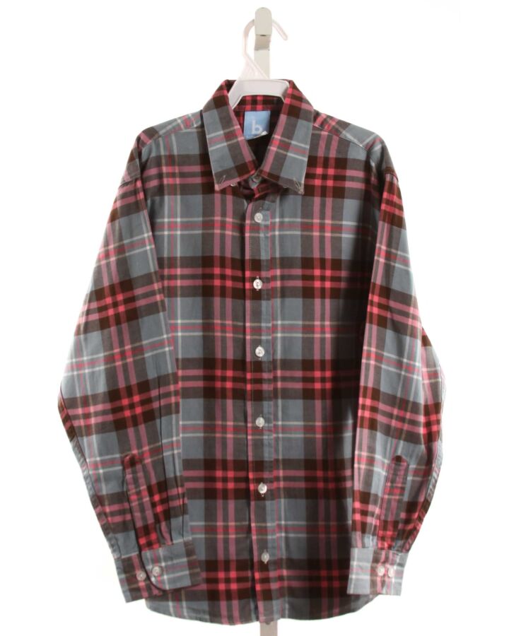 BELLA BLISS  RED  PLAID  DRESS SHIRT