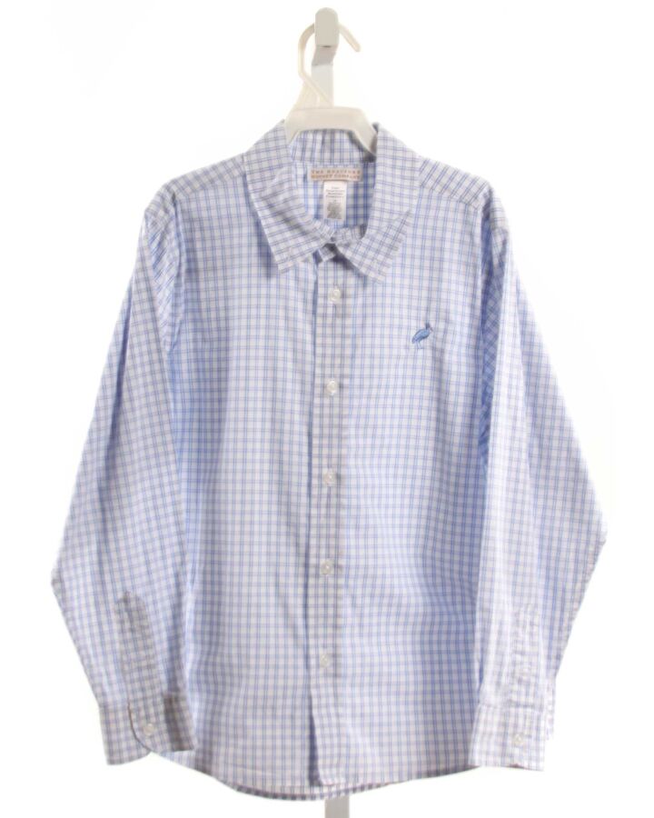 THE BEAUFORT BONNET COMPANY  BLUE  WINDOWPANE  DRESS SHIRT