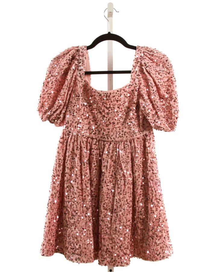 BARDOT  PINK VELOUR  SEQUINED PARTY DRESS