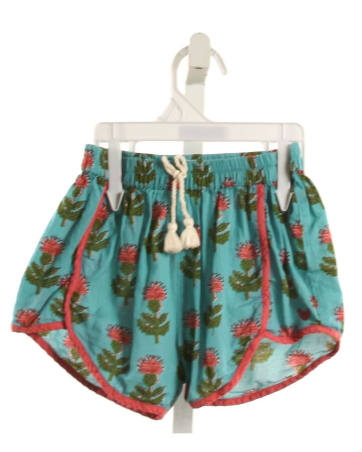 PINK CHICKEN  BLUE  FLORAL  SHORTS