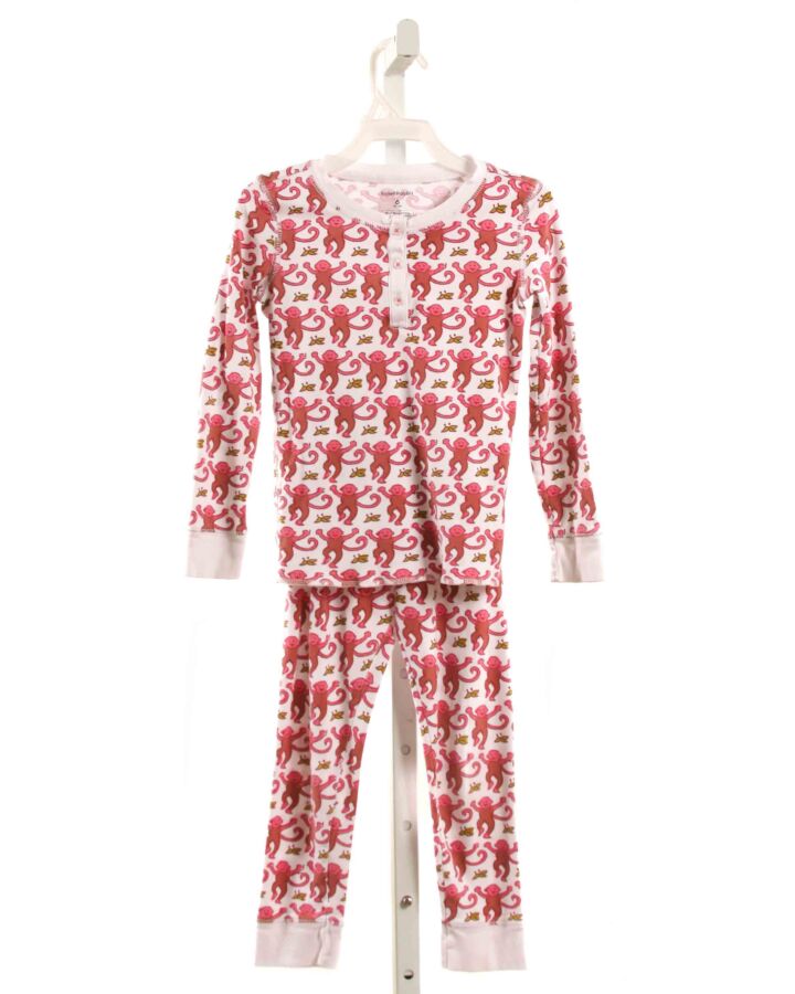 ROBERTA ROLLER RABBIT  RED KNIT  PRINTED DESIGN LOUNGEWEAR