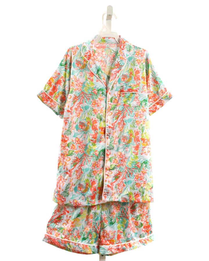 JANE  MARIE  MULTI-COLOR KNIT FLORAL PRINTED DESIGN LOUNGEWEAR